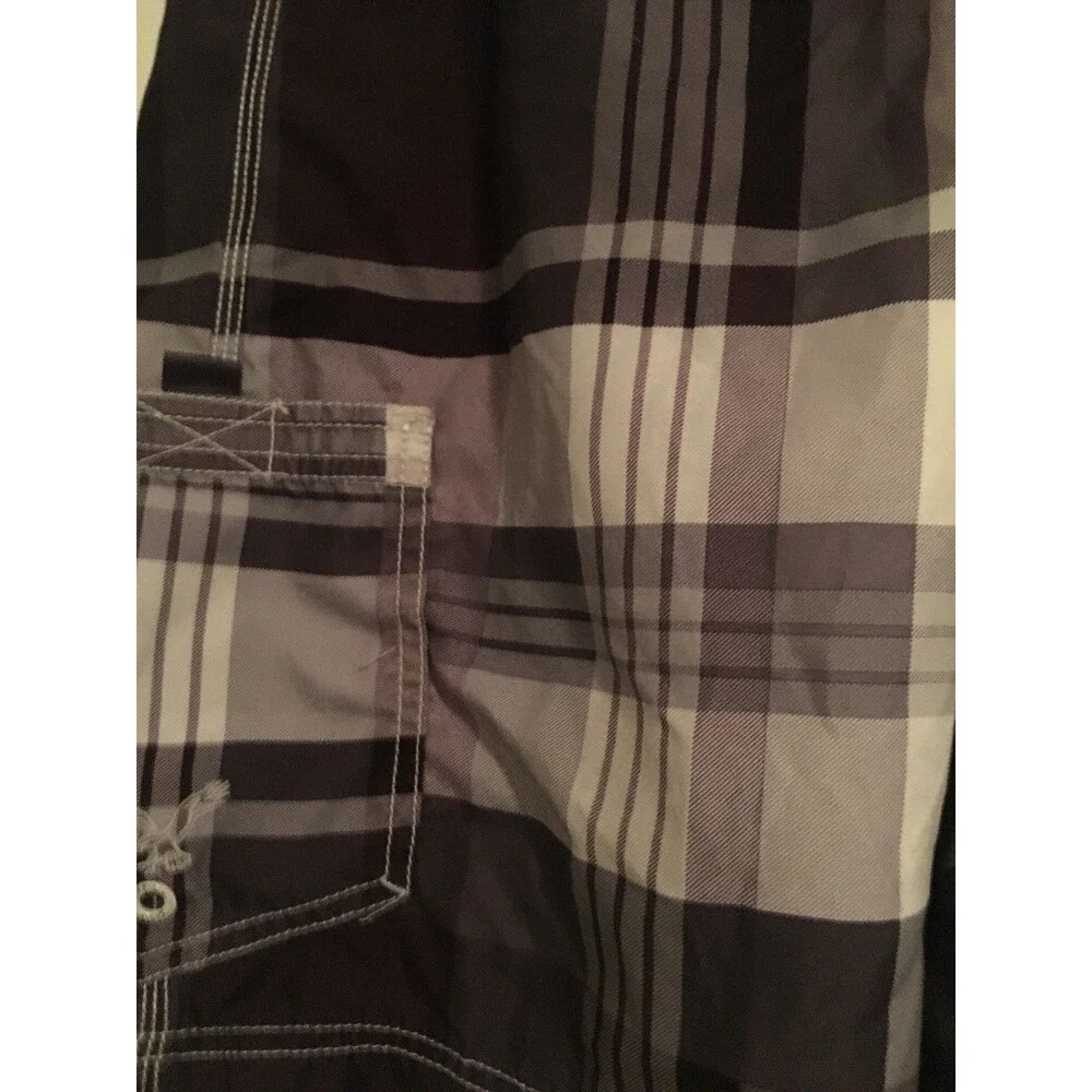 American Eagle Men's Plaid Swim Board Shorts Size XS Multi-Color